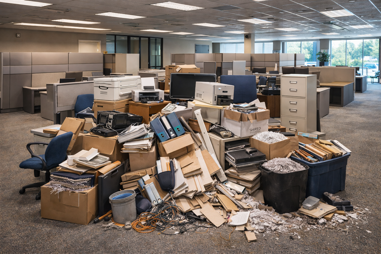 Commercial cleanout service in Orange County